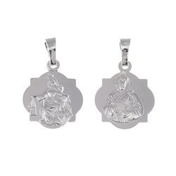 Medalik srebrny - Matki Bożej Szkaplerznej Szkaplerz MM023