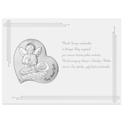 Obrazek srebrny Aniołek Twój Anioł Stróż DS118FN