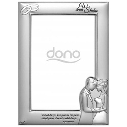 Ramka srebrna pamiątka ślubu DS104