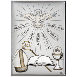 Obrazek srebrny pamiątka Bierzmowania DS47C