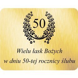 Grawer 4x5 cm, wzór numer 32 - 50 rocznica ślubu