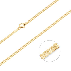 Łańcuszek srebrny pozłacany pr. 925 pancerka 2,2 mm GDSEP50ORO