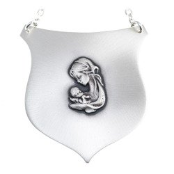 Ryngraf srebrny 925 Matka Boska z Dzieciątkiem R28