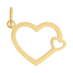 Złota przywieszka pr. 585 Serce ZP062