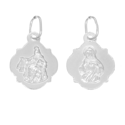 Medalik srebrny Szkaplerz Matka Boża Szkaplerzna ML052