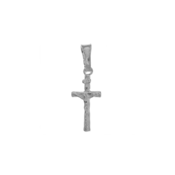 Medalik srebrny - Krzyżyk z wizerunkiem Jezusa MO123