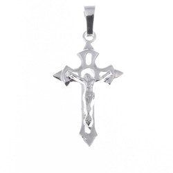Krzyżyk srebrny z wizerunkiem Jezusa  MO057