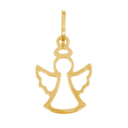 Złoty wisiorek pr. 585 Aniołek ażurowy ZZ061