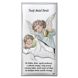 Obrazek srebrny Aniołek Twój Anioł Stróż DS02C