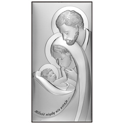 Obrazek srebrny Święta Rodzina 6729S