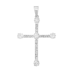 Krzyżyk srebrny ozdobny z cyrkoniami srebro pr. 925 SK020