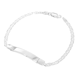 Bransoletka srebrna pr. 925 z blaszką GUCCI 3,1 mm SBBG03