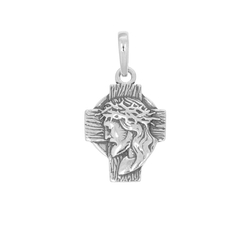 Krzyżyk srebrny z wizerunkiem Pana Jezusa srebro pr. 925 SK009