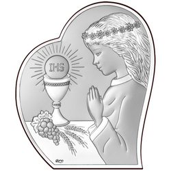 Obrazek Srebrny Moja I Komunia Święta DS127A