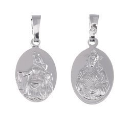 Medalik srebrny - Matki Bożej Szkaplerznej Szkaplerz MM021