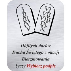 Grawer 4x5 cm, wzór numer 53 - Bierzmowanie