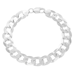 Bransoletka srebrna pr. 925 bransoleta męska PANCERKA 12 mm SBM06