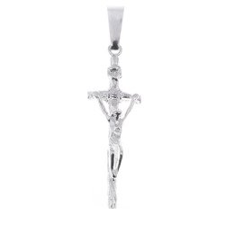 Krzyżyk srebrny papieski z wizerunkiem Jezusa MO021