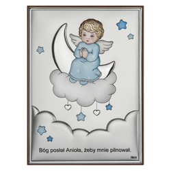 Obrazek srebrny Aniołek na chmurce DS36CC