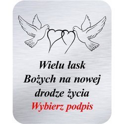 Grawer 4x5 cm, wzór numer 21 - Ślub