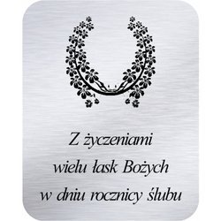 Grawer 4x5 cm, wzór numer 56 - Rocznica ślubu