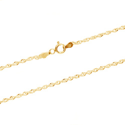 Łańcuszek srebrny pozłacany pr. 925 SINGAPUR 1,5 mm SINGCHR025ORO