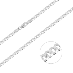 Łańcuszek srebrny pr. 925 PANCERKA 3,3 mm LPN001