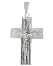 Krzyżyk srebrny z wizerunkiem Jezusa MO107