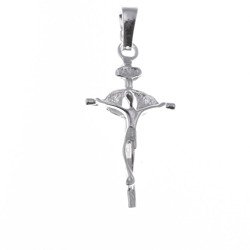 Krzyżyk srebrny z wizerunkiem Jezusa  MO060