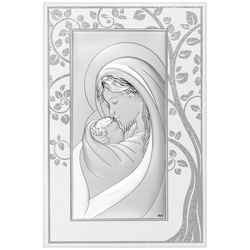 Obrazek Srebrny Matka Boska z dzieciątkiem DS130FAX