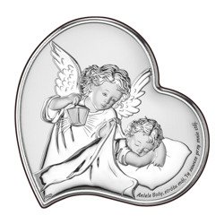 Obrazek srebrny Aniołek Twój Anioł Stróż DS18