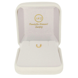 Pudełko flokowe białe IHS Pamiątka Pierwszej Komunii PUD-1 B