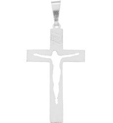 Krzyżyk srebrny z wizerunkiem Jezusa MO149