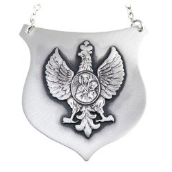 Ryngraf srebrny 925 Orzeł z Matką Boską R21