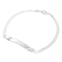 Bransoletka srebrna pr. 925 z blaszką PANCERKA 3,1 mm SBBP03