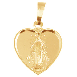 Medalik srebrny pozłacany - Matki Bożej Niepokalanej Cudowny Medalik MM008ORO