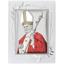 Obrazek srebrny Święty Jan Paweł II papież DS16FOC