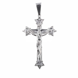 Krzyżyk srebrny z wizerunkiem Jezusa MO114