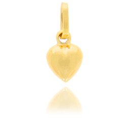 Złota przywieszka pr. 585 Serce małe serduszko gładkie ZZ022
