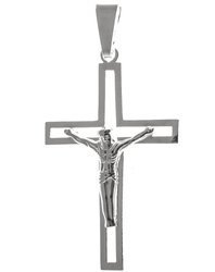 Krzyżyk srebrny z wizerunkiem Jezusa MO109