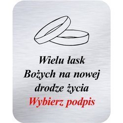 Grawer 4x5 cm, wzór numer 23 - Ślub