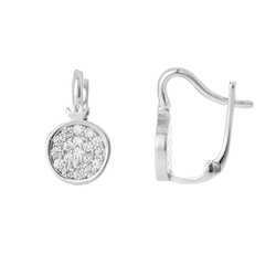 Kolczyki granaty (owoce) angielskie zapięcie - srebro pr. 925 KSP014