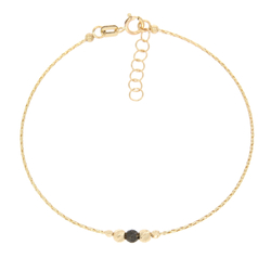 Złota bransoletka pr.585 z kuleczkami ZBK010