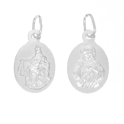 Medalik srebrny Szkaplerz Matka Boża Szkaplerzna ML054