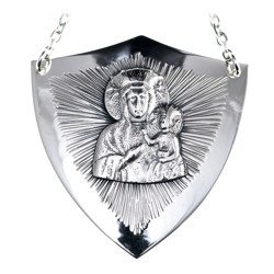 Ryngraf na komunię srebrny 925 Matka Boska Częstochowska R18