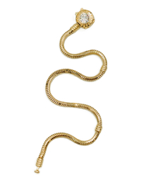 Złota bransoletka modułowa baza okrąg z cyrkonią pr. 585 ZBP01