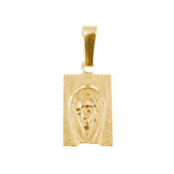Medalik srebrny pozłacany - Matka Boska MM104ORO