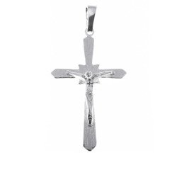 Krzyżyk srebrny z wizerunkiem Jezusa MO044