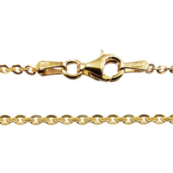 Łańcuszek srebrny pozłacany pr. 925 ROLO DIAMENTOWANE 1,7 mm ROLOEDGE050ORO