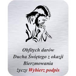 Grawer 4x5 cm, wzór numer 51 - Bierzmowanie